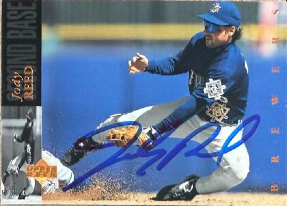 Jody Reed Signed 1994 Upper Deck Baseball Card - Milwaukee Brewers #473