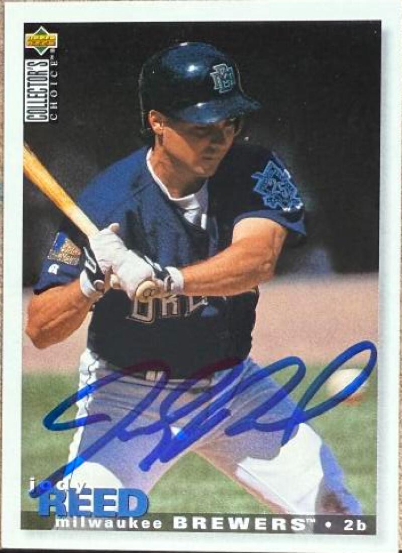 Jody Reed Signed 1995 Collector's Choice Baseball Card - Milwaukee Brewers #171