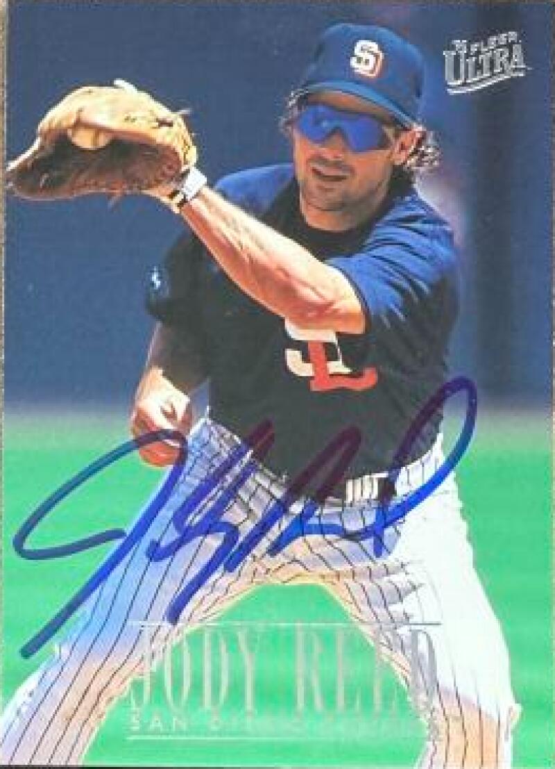 Jody Reed Signed 1996 Fleer Ultra Baseball Card - San Diego Padres #288