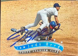 Jody Reed Signed 1997 Stadium Club Baseball Card - San Diego Padres #285
