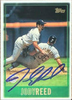 Jody Reed Signed 1997 Topps Baseball Card - San Diego Padres #109