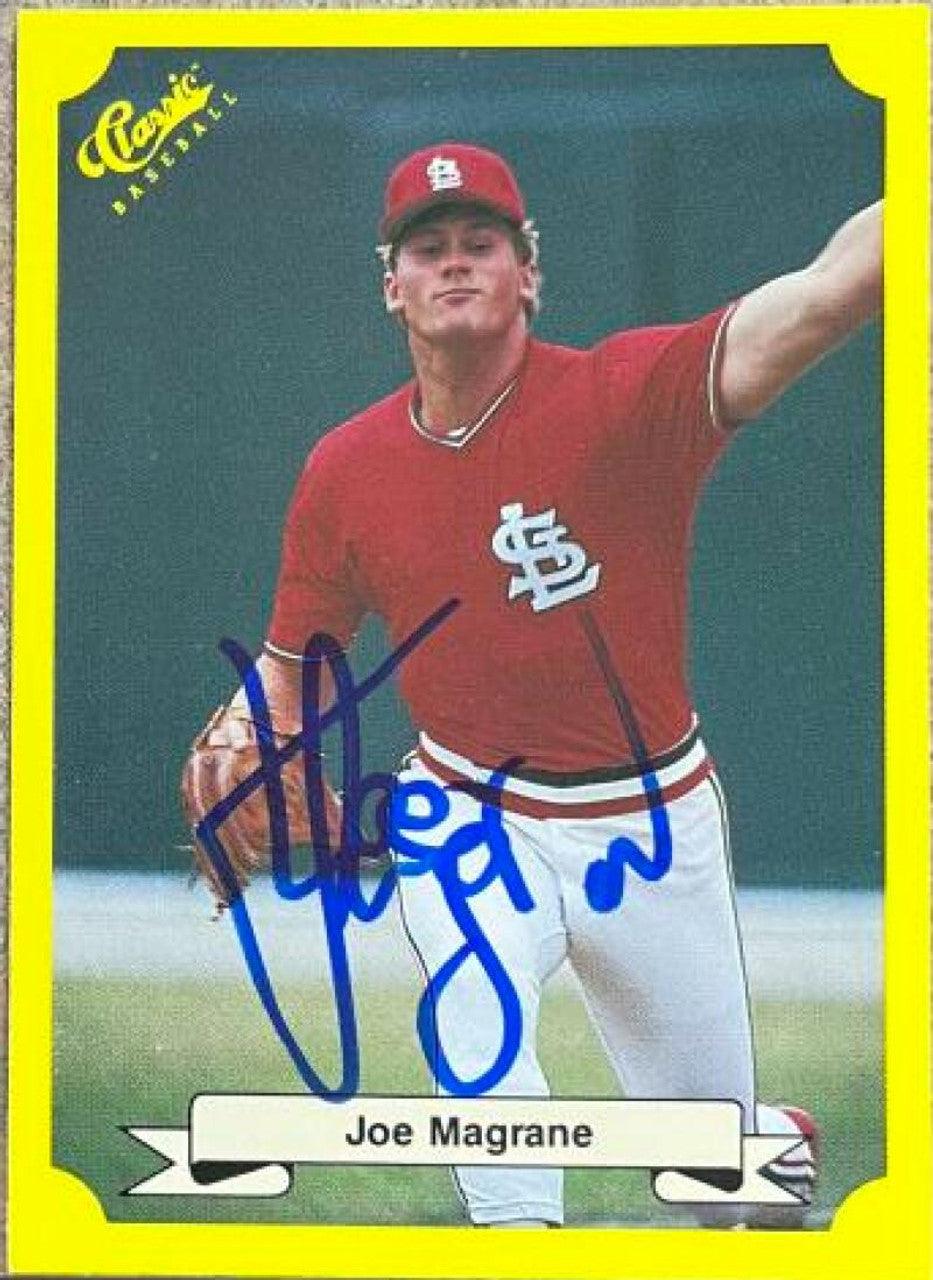 Joe Magrane Signed 1987 Classic Update Yellow Baseball Card - St Louis Cardinals - PastPros
