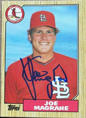 Joe Magrane Signed 1987 Topps Traded Baseball Card - St Louis Cardinals - PastPros