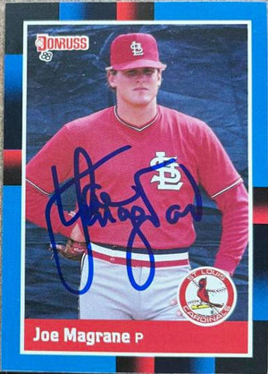 Joe Magrane Signed 1988 Donruss Baseball Card - St Louis Cardinals - PastPros