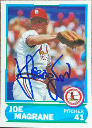 Joe Magrane Signed 1988 Score Young Superstars Baseball Card - St Louis Cardinals