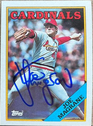 Joe Magrane Signed 1988 Topps Baseball Card - St Louis Cardinals - PastPros