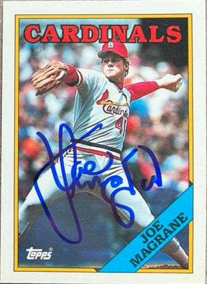 Joe Magrane Signed 1988 Topps Tiffany Baseball Card - St Louis Cardinals - PastPros