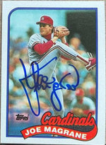 Joe Magrane Signed 1989 Topps Baseball Card - St Louis Cardinals