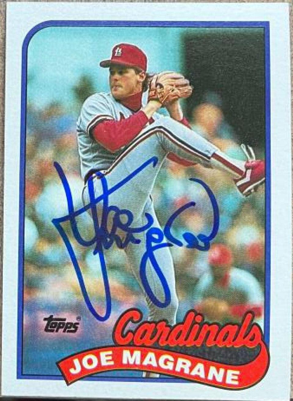 Joe Magrane Signed 1989 Topps Baseball Card - St Louis Cardinals - PastPros