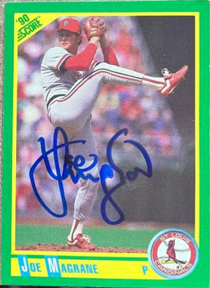 Joe Magrane Signed 1990 Score Baseball Card - St Louis Cardinals - PastPros