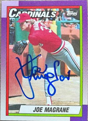 Joe Magrane Signed 1990 Topps Baseball Card - St Louis Cardinals - PastPros