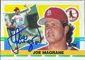 Joe Magrane Signed 1990 Topps Big Baseball Card - St Louis Cardinals - PastPros
