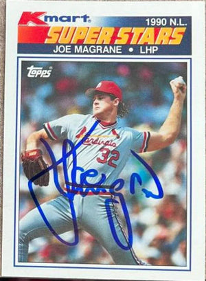 Joe Magrane Signed 1990 Topps K-Mart Super Stars Baseball Card - St Louis Cardinals