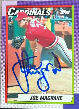 Joe Magrane Signed 1990 Topps Tiffany Baseball Card - St Louis Cardinals - PastPros