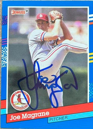 Joe Magrane Signed 1991 Donruss Baseball Card - St Louis Cardinals - PastPros