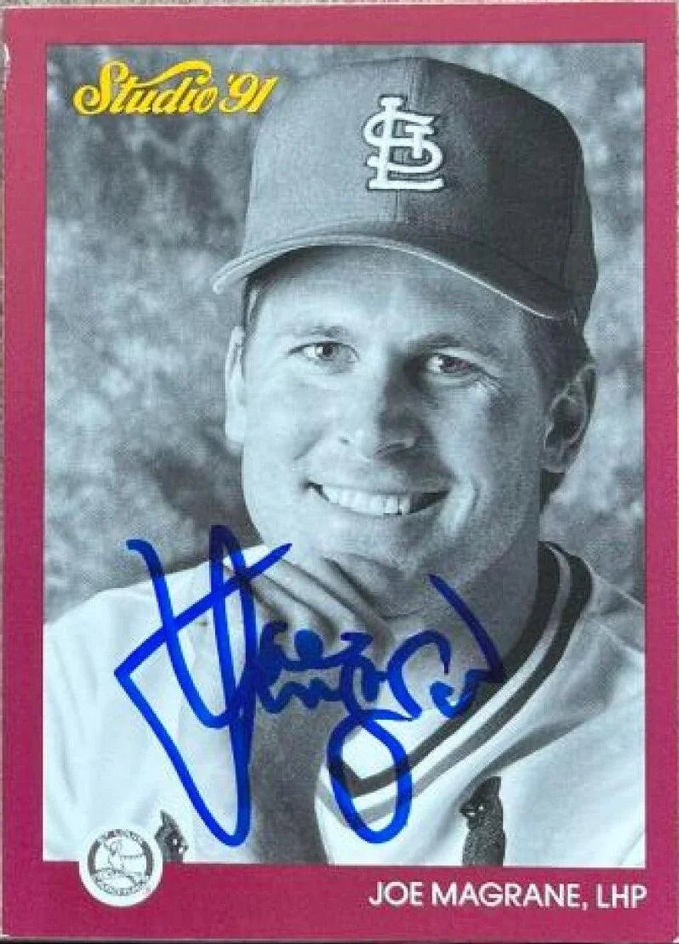 Joe Magrane Signed 1991 Studio Baseball Card - St Louis Cardinals