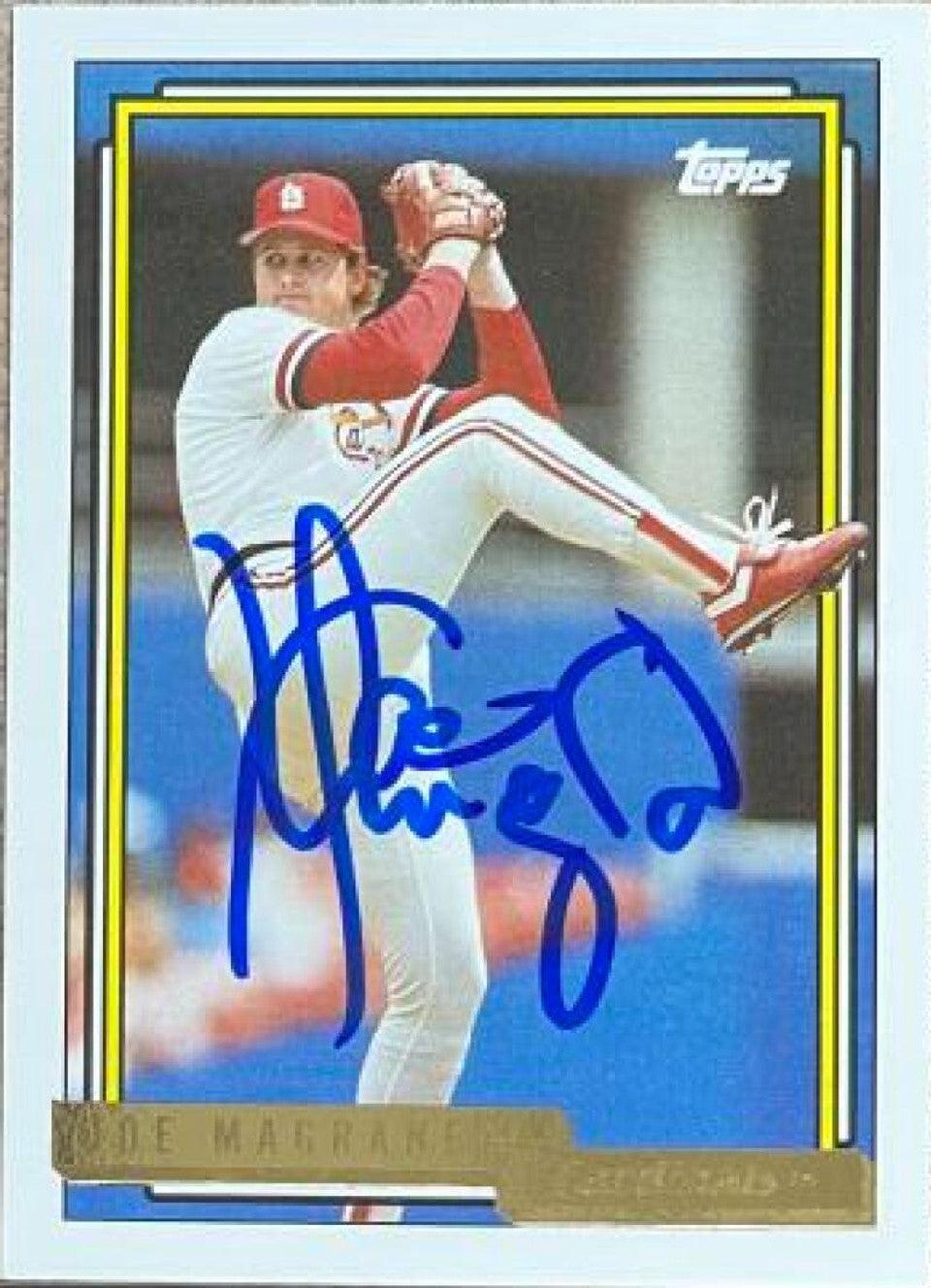 Joe Magrane Signed 1992 Topps Gold Baseball Card - St Louis Cardinals - PastPros