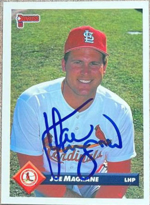 Joe Magrane Signed 1993 Donruss Baseball Card - St Louis Cardinals