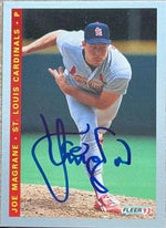 Joe Magrane Signed 1993 Fleer Final Edition Baseball Card - St Louis Cardinals