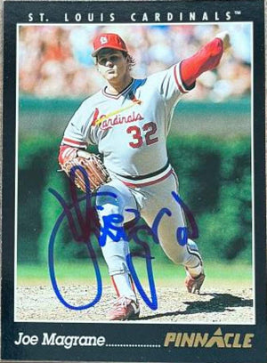 Joe Magrane Signed 1993 Pinnacle Baseball Card - St Louis Cardinals - PastPros