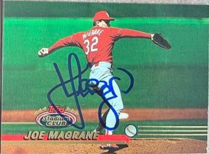 Joe Magrane Signed 1993 Stadium Club Baseball Card - St Louis Cardinals