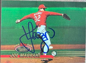 Joe Magrane Signed 1993 Stadium Club Baseball Card - St Louis Cardinals - PastPros