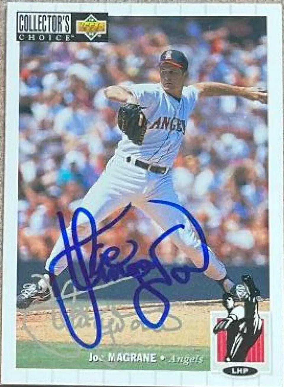 Joe Magrane Signed 1994 Collector's Choice Silver Signature Baseball Card - California Angels