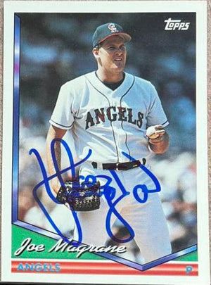 Joe Magrane Signed 1994 Topps Baseball Card - California Angels