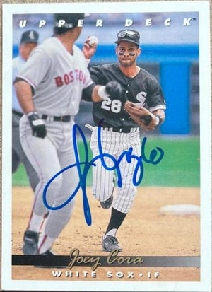 Joey Cora Signed 1993 Upper Deck Baseball Card - Chicago White Sox - PastPros