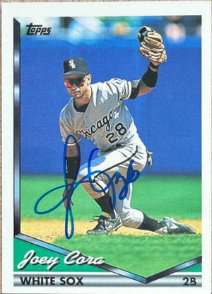 Joey Cora Signed 1994 Topps Baseball Card - Chicago White Sox
