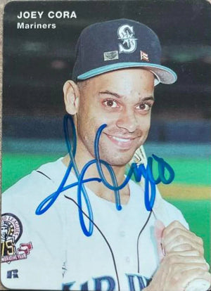 Joey Cora Signed 1995 Mother's Cookies Baseball Card - Seattle Mariners