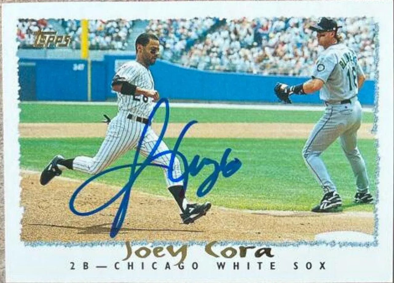 Joey Cora Signed 1995 Topps Baseball Card - Chicago White Sox