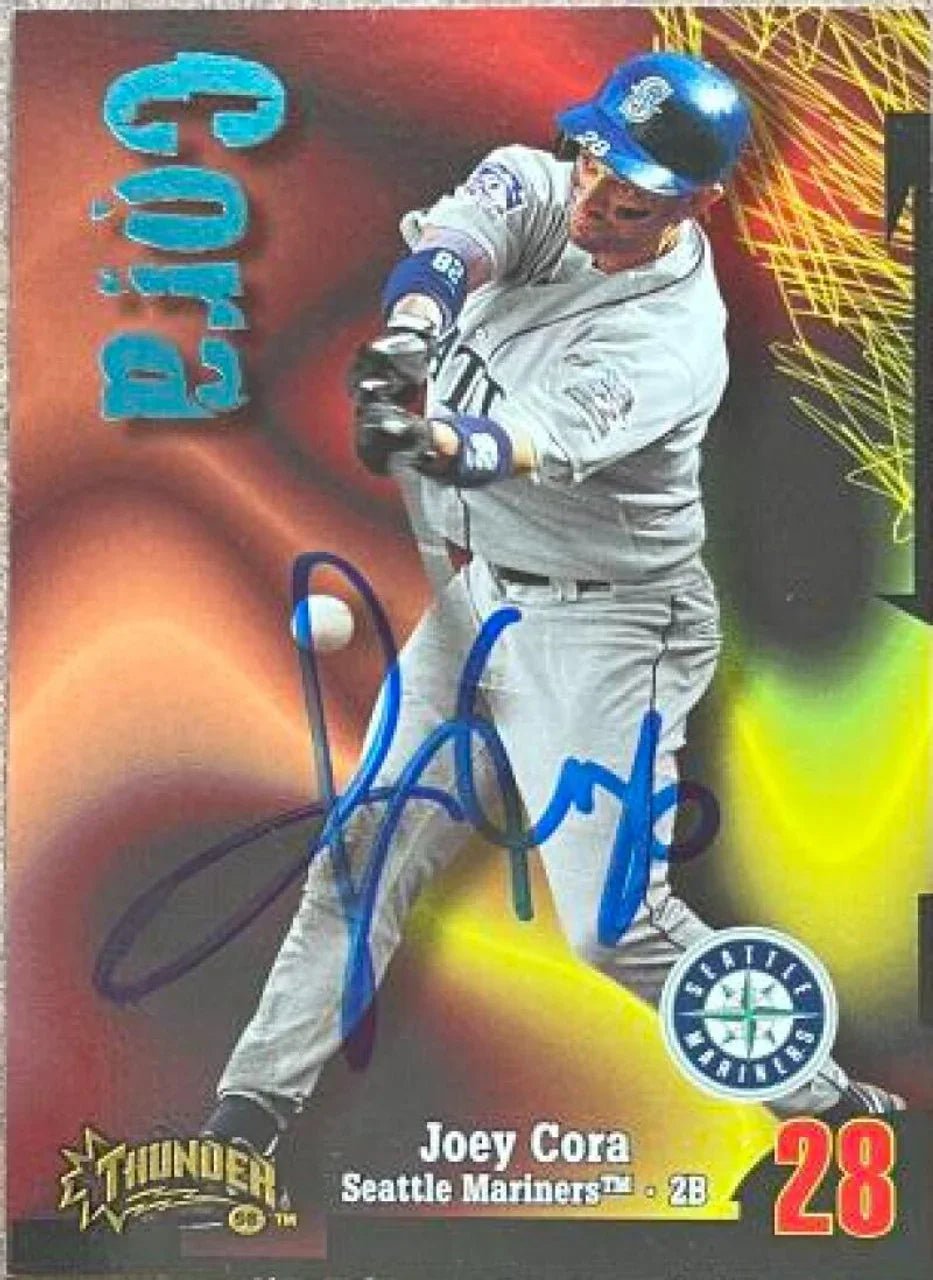 Joey Cora Signed 1998 Circa Thunder Baseball Card - Seattle Mariners