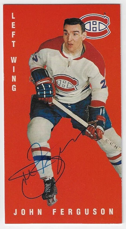 John Ferguson Signed 1994-95 Parkhurst Tall Boys Hockey Card - Montreal Canadiens
