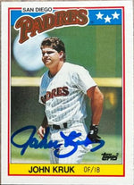 John Kruk Signed 1988 Topps UK Minis Baseball Card - San Diego Padres
