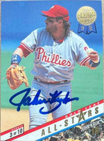 John Kruk Signed 1993 Leaf Gold All-Stars Baseball Card - Philadelphia Phillies