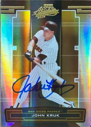 John Kruk Signed 2005 Playoff Absolute Memorabilia Baseball Card - San Diego Padres