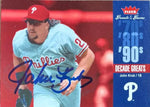 John Kruk Signed 2006 Fleer Greats of the Game Decade Greats Baseball Card - Philadelphia Phillies