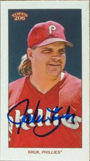John Kruk Signed 2024 Topps 206 Baseball Card - Philadelphia Phillies