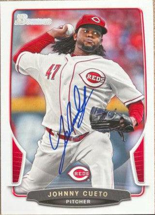 Johnny Cueto Signed 2013 Bowman Baseball Card - Cincinnati Reds - PastPros