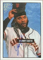 Johnny Cueto Signed 2017 Topps Gallery Heritage Baseball Card - San Francisco Giants