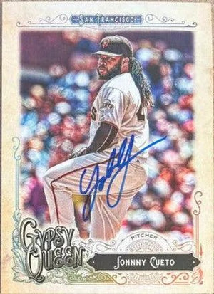 Johnny Cueto Signed 2017 Topps Gypsy Queen Baseball Card - San Francisco Giants