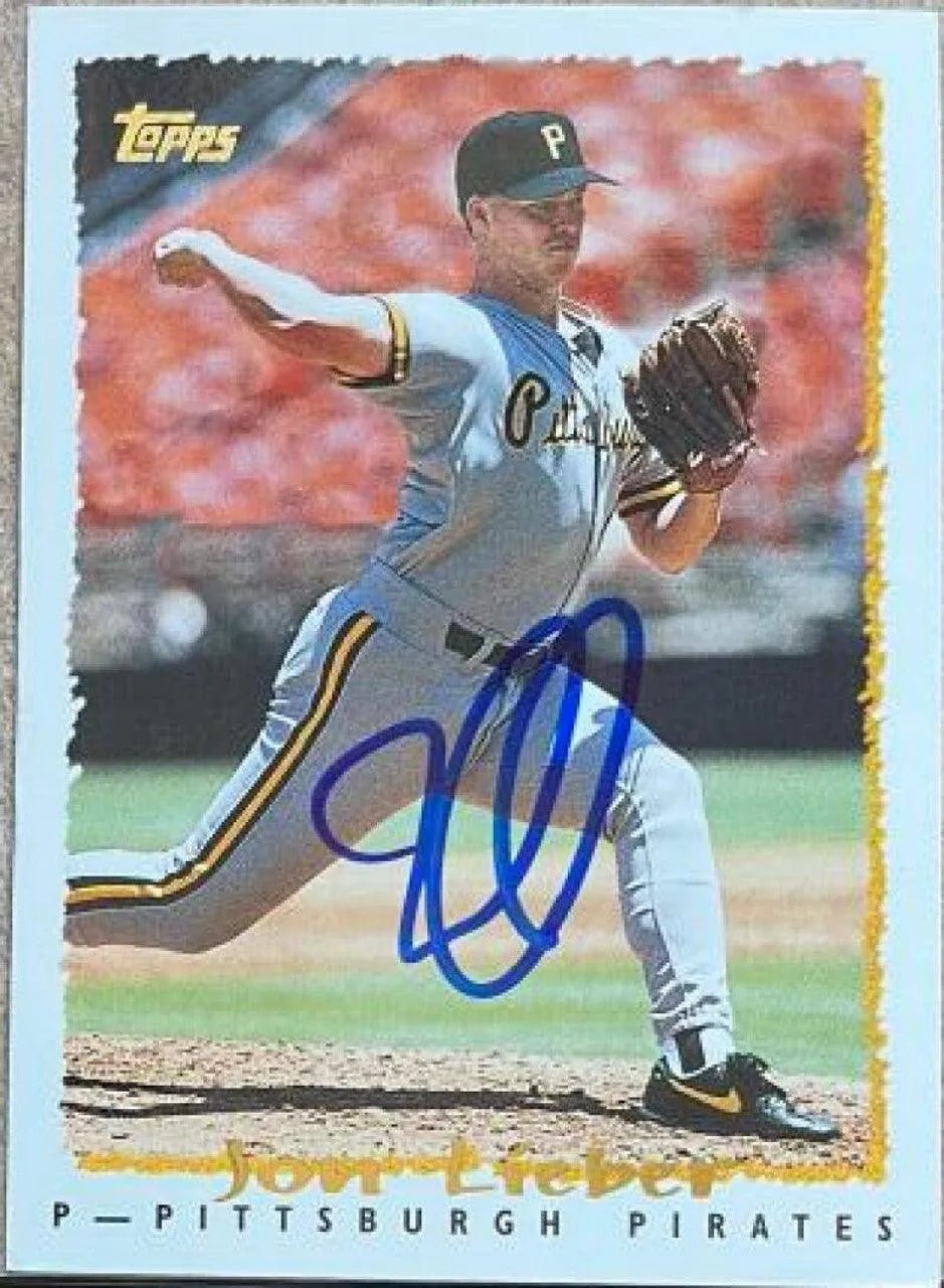 Jon Lieber Signed 1995 Topps Baseball Card - Pittsburgh Pirates