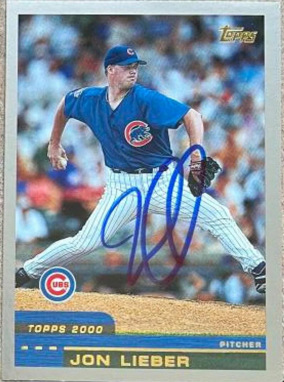 Jon Lieber Signed 2000 Topps Baseball Card - Chicago Cubs