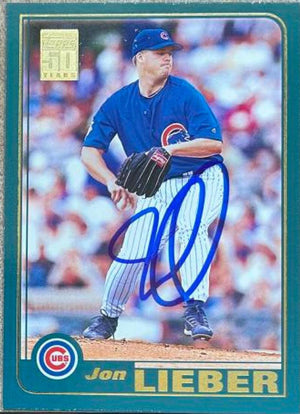 Jon Lieber Signed 2001 Topps Baseball Card - Chicago Cubs - PastPros