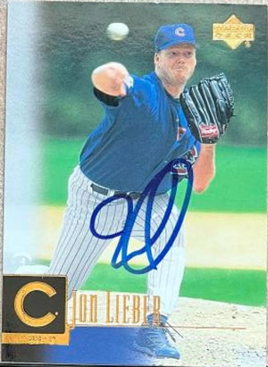 Jon Lieber Signed 2001 Upper Deck Baseball Card - Chicago Cubs