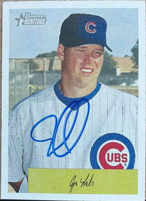 Jon Lieber Signed 2002 Bowman Heritage Baseball Card - Chicago Cubs