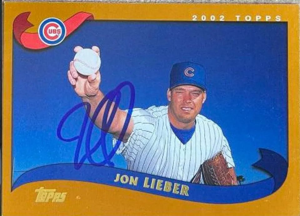 Jon Lieber Signed 2002 Topps Baseball Card - Chicago Cubs