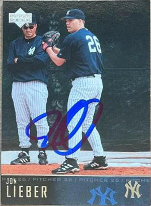 Jon Lieber Signed 2004 Upper Deck Baseball Card - New York Yankees