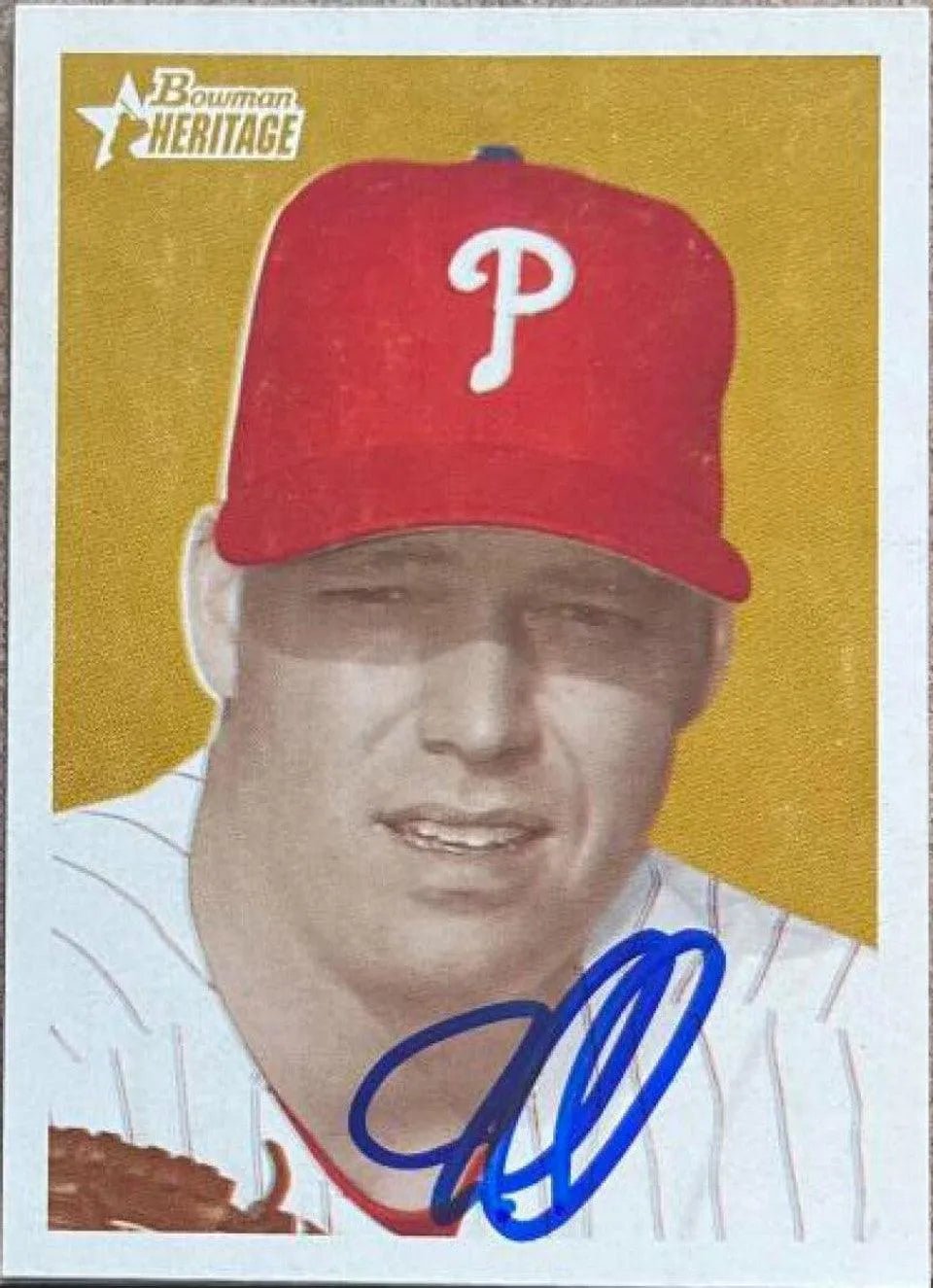 Jon Lieber Signed 2006 Bowman Heritage Baseball Card - Philadelphia Phillies